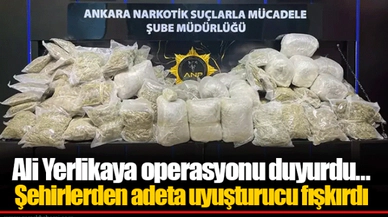 Ali Yerlikaya operasyonu duyurdu… Şehirlerden adeta uyuşturucu fışkırdı