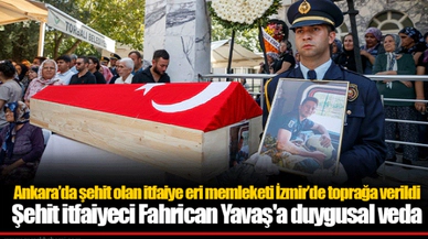 Ankara'da şehit olan itfaiye eri memleketi İzmir'de toprağa verildi