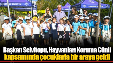 Başkan Selvitopu, Hayvanları Koruma Günü kapsamında çocuklarla bir araya geldi
