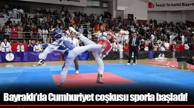 Bayraklı’da Cumhuriyet coşkusu sporla başladı!