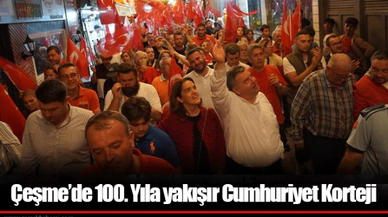 Çeşme’de 100. Yıla yakışır Cumhuriyet Korteji