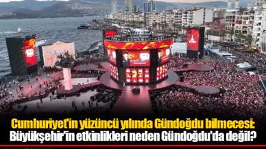 Cumhuriyet'in yüzüncü yılında Gündoğdu bilmecesi: Büyükşehir'in etkinlikleri neden Gündoğdu'da değil?