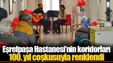 Eşrefpaşa Hastanesi’nin koridorları 100. yıl coşkusuyla renklendi