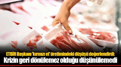ETBİR Başkanı 'kırmızı et' üretimindeki düşüşü değerlendirdi: Krizin geri dönülemez olduğu düşünülemedi