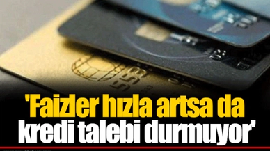 'Faizler hızla artsa da kredi talebi durmuyor'
