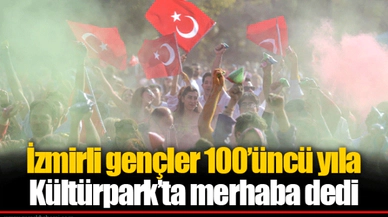 İzmirli gençler 100’üncü yıla Kültürpark’ta merhaba dedi