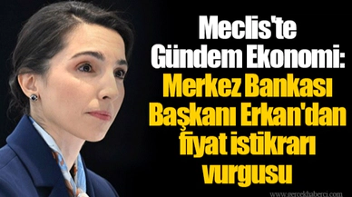 Meclis'te Gündem Ekonomi: Merkez Bankası Başkanı Erkan'dan fiyat istikrarı vurgusu