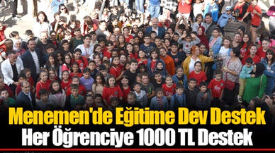 Menemen'de Eğitime Dev Destek