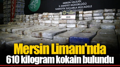 Mersin Limanı'nda 610 kilogram kokain bulundu
