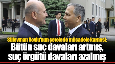 Süleyman Soylu'nun çetelerle mücadele karnesi: Bütün suç davaları artmış, suç örgütü davaları azalmış