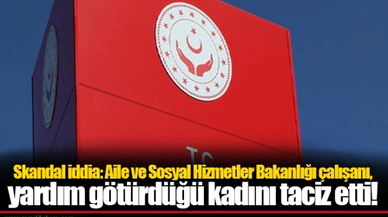 Aile ve Sosyal Hizmetler Bakanlığı çalışanı, yardım götürdüğü kadını taciz etti!