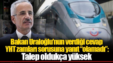 Bakan Uraloğlu’nun verdiği cevap YHT zamları sorusuna yanıt “olamadı”: Talep oldukça yüksek