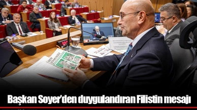 Başkan Soyer’den duygulandıran Filistin mesajı