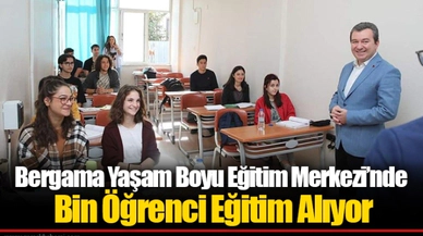 Bergama Yaşam Boyu Eğitim Merkezi’nde Bin Öğrenci Eğitim Alıyor