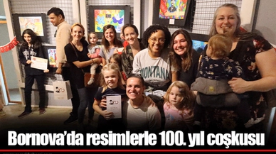 Bornova’da resimlerle 100. yıl coşkusu