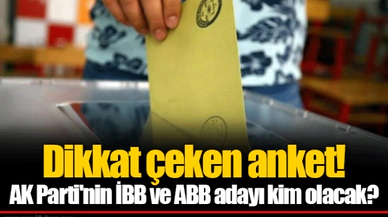 Dikkat çeken anket! AK Parti'nin İBB ve ABB adayı kim olacak?