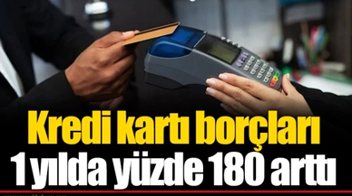 Kredi kartı borçları 1 yılda yüzde 180 arttı