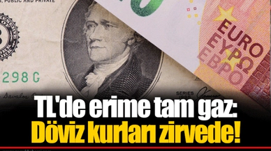 TL'de erime tam gaz: Döviz kurları zirvede!