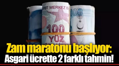 Zam maratonu başlıyor: Asgari ücrette 2 farklı tahmin!