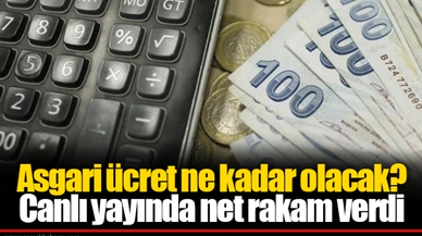 Asgari ücret ne kadar olacak? Canlı yayında net rakam verdi