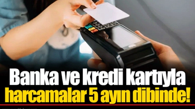 Banka ve kredi kartıyla harcamalar 5 ayın dibinde!