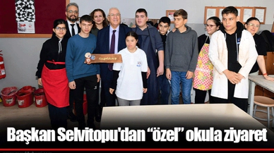 Başkan Selvitopu'dan “özel” okula ziyaret