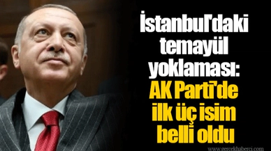 İstanbul'daki temayül yoklaması: AK Parti'de ilk üç isim belli oldu
