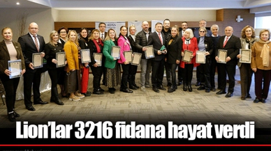 Lion’lar 3216 fidana hayat verdi