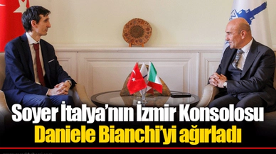 Soyer İtalya’nın İzmir Konsolosu Daniele Bianchi’yi ağırladı