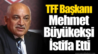 TFF Başkanı Mehmet Büyükekşi İstifa Etti
