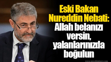 Eski Bakan Nureddin Nebati: Allah belanızı versin, yalanlarınızda boğulun