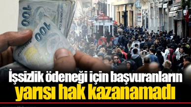 İşsizlik ödeneği için başvuranların yarısı hak kazanamadı