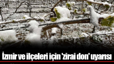 İzmir ve ilçeleri için 'zirai don' uyarısı