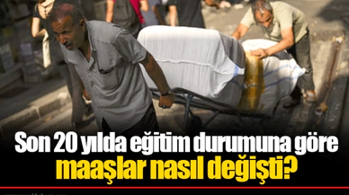 Son 20 yılda eğitim durumuna göre maaşlar nasıl değişti?