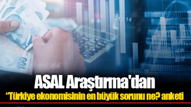 ASAL Araştırma'dan “Türkiye ekonomisinin en büyük sorunu ne? anketi