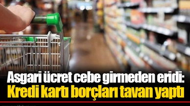 Asgari ücret cebe girmeden eridi: Kredi kartı borçları tavan yaptı