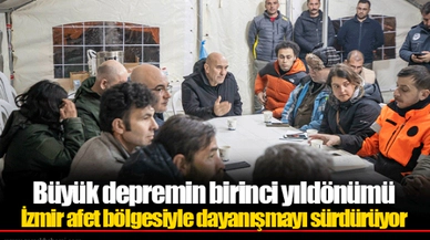 İzmir afet bölgesiyle dayanışmayı sürdürüyor