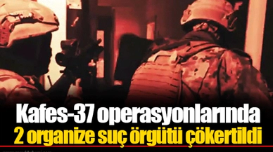Kafes-37 operasyonlarında 2 organize suç örgütü çökertildi