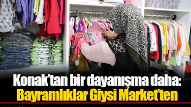 Konak’tan bir dayanışma daha: Bayramlıklar Giysi Market’ten