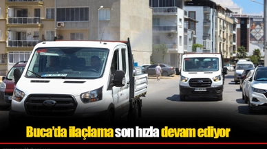Buca’da ilaçlama son hızla devam ediyor