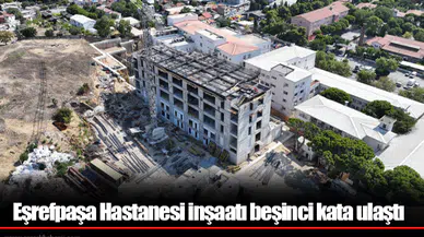 Eşrefpaşa Hastanesi inşaatı beşinci kata ulaştı