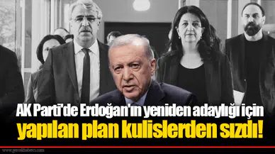 AK Parti'de Erdoğan'ın yeniden adaylığı için yapılan plan kulislerden sızdı!