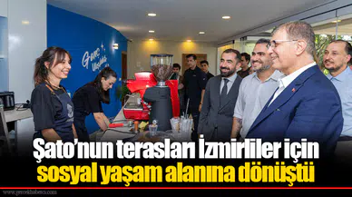 Şato’nun terasları İzmirliler için sosyal yaşam alanına dönüştü