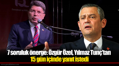 7 soruluk önerge: Özgür Özel, Yılmaz Tunç'tan 15 gün içinde yanıt istedi