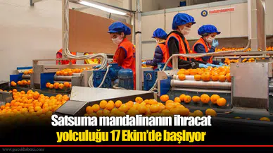 Satsuma mandalinanın ihracat yolculuğu 17 Ekim’de başlıyor