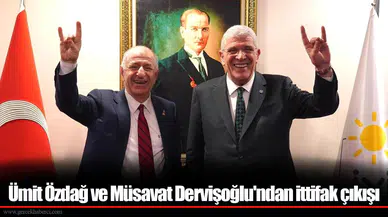 Ümit Özdağ ve Müsavat Dervişoğlu'ndan ittifak çıkışı