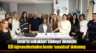 İzmir’in sokakları ‘tabloya’ dönüştü