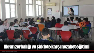 Akran zorbalığı ve şiddete karşı nezaket eğitimi