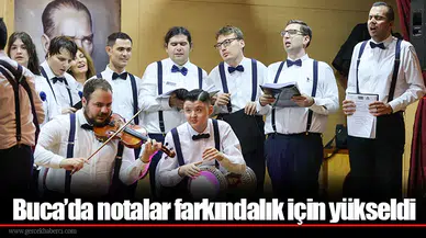 Buca’da notalar farkındalık için yükseldi