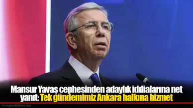 Mansur Yavaş cephesinden adaylık iddialarına net yanıt: Tek gündemimiz Ankara halkına hizmet
